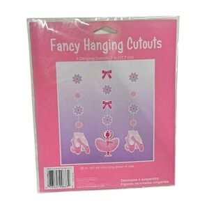 Creative Converting fancy hanging cutouts ballet themed brand new in package!
